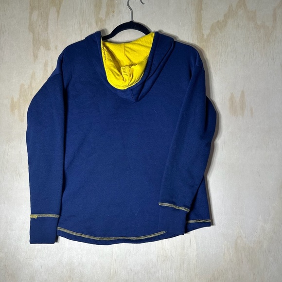 Women's Colosseum Navy West Virginia Mountaineers Tunic Pullover Hoodie - Picture 7 of 8